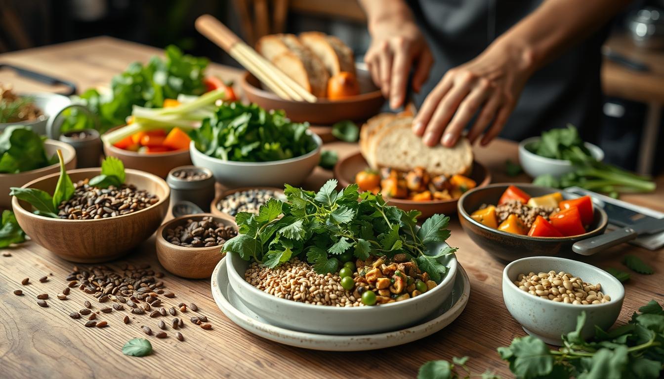 Ingredients prepared for a fast weeknight meal