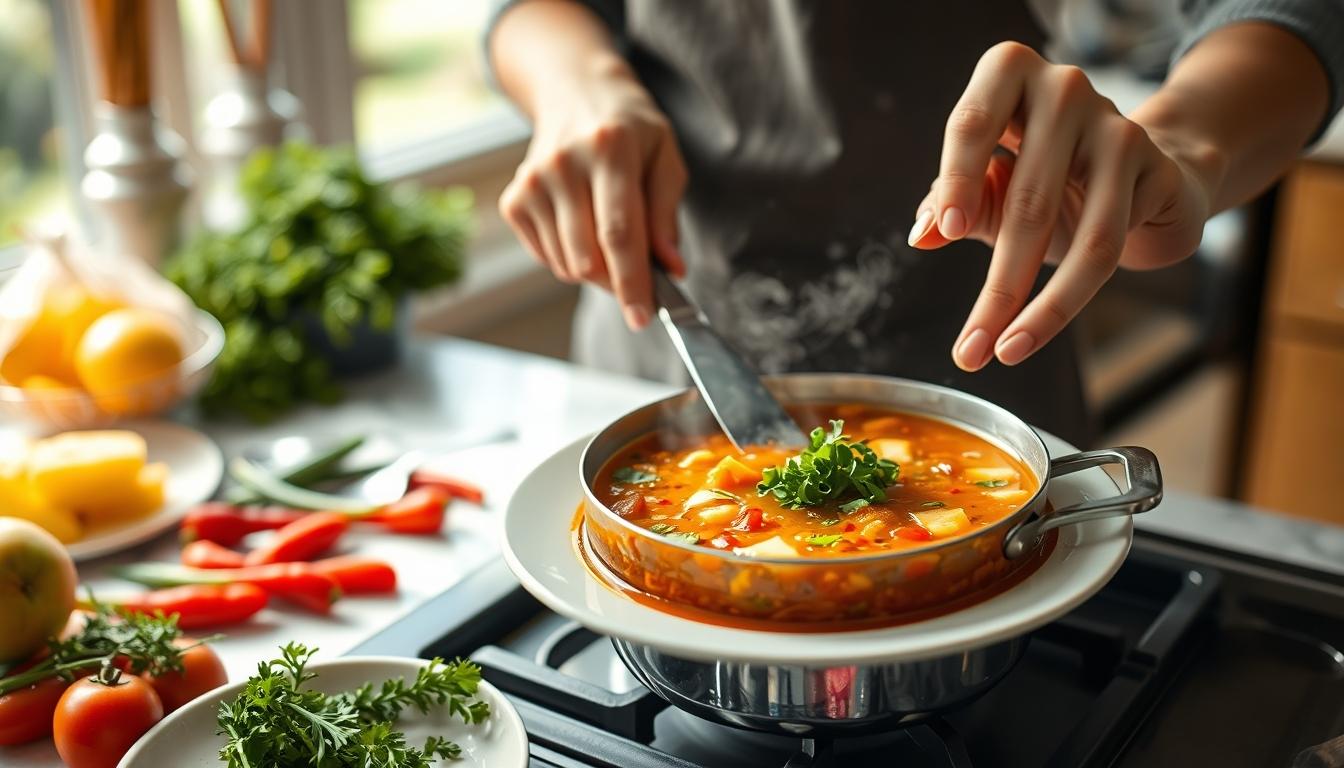 Healthy home cooking bowl