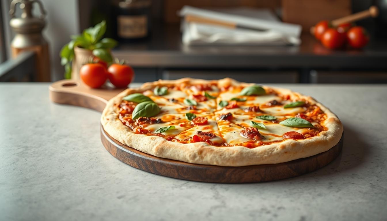 Freshly baked homemade cake in a kitchen setting